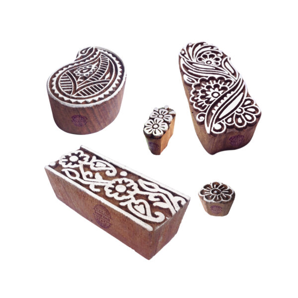 Indian Wooden Stamps - Set