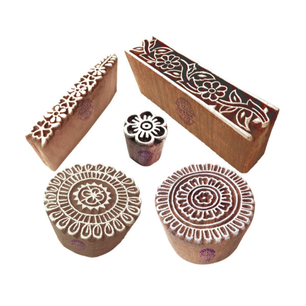 Round Wooden Stamps - Set