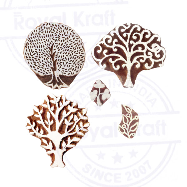 Tree Wooden Stamps - Set