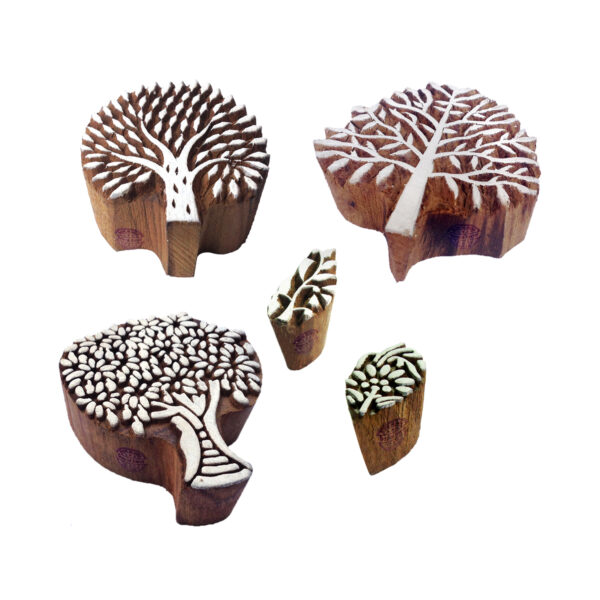 Tree Wooden Stamps - Set