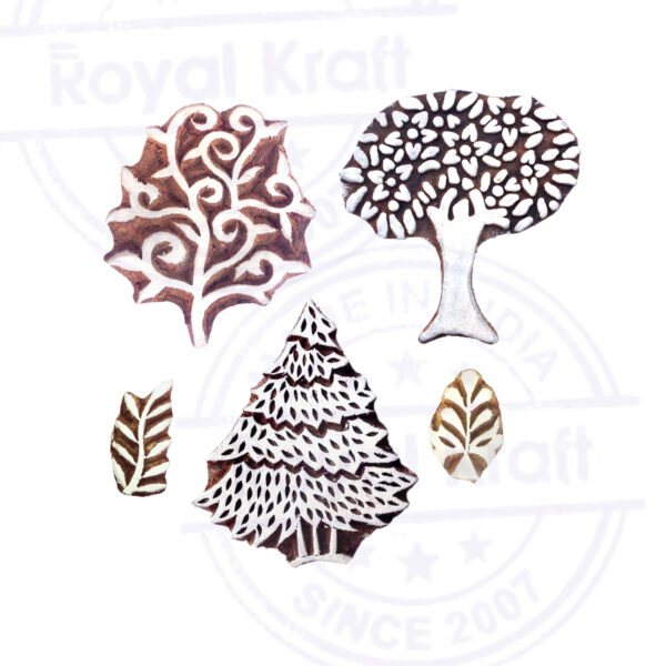 Tree Wooden Stamps - Set