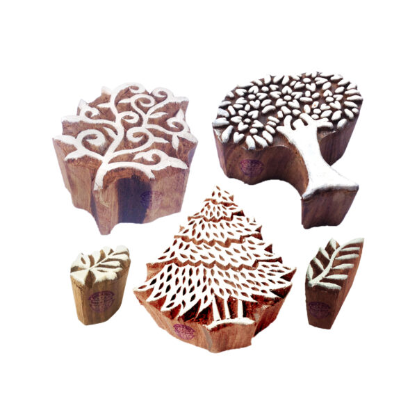 Tree Wooden Stamps - Set