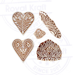 Heart Wooden Stamps - Set