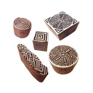 Round Wooden Stamps - Set