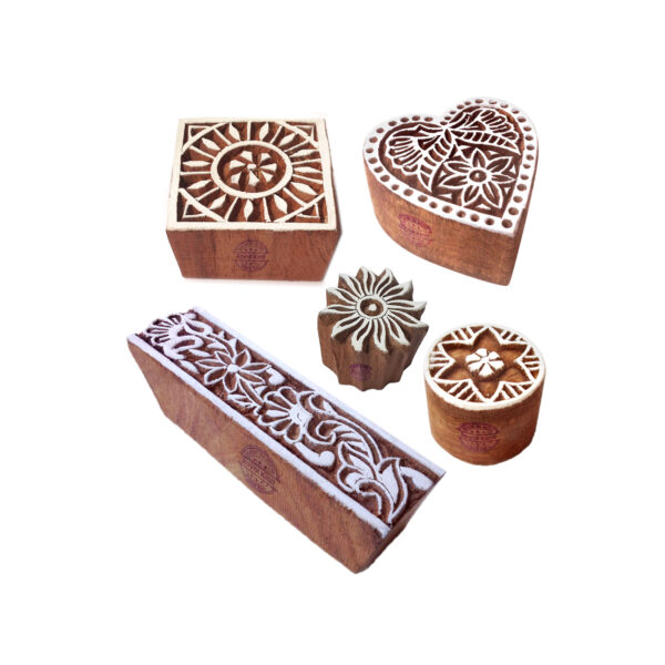 Indian Wooden Stamps - Set