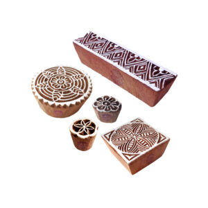 Round Wooden Stamps - Set