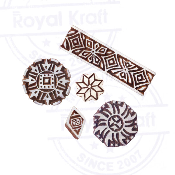 Round Wooden Stamps - Set