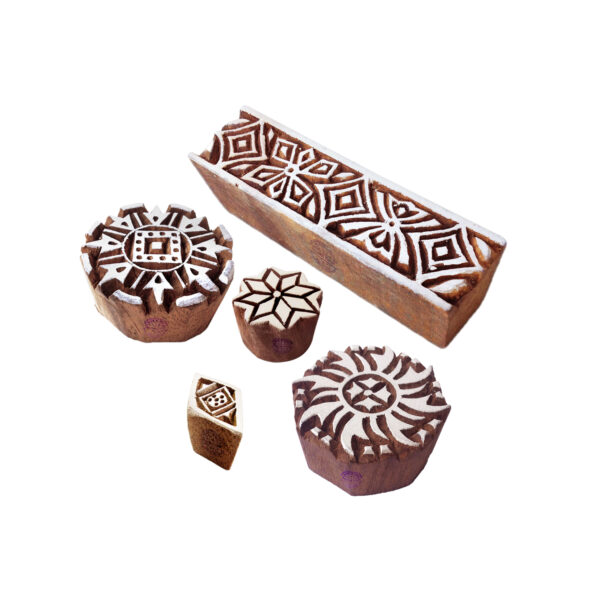 Round Wooden Stamps - Set