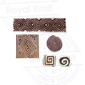 Square Wooden Stamps - Set