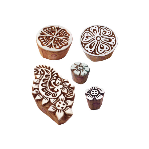 Round Wooden Stamps - Set