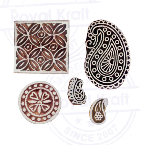 Paisley Wooden Stamps - Set