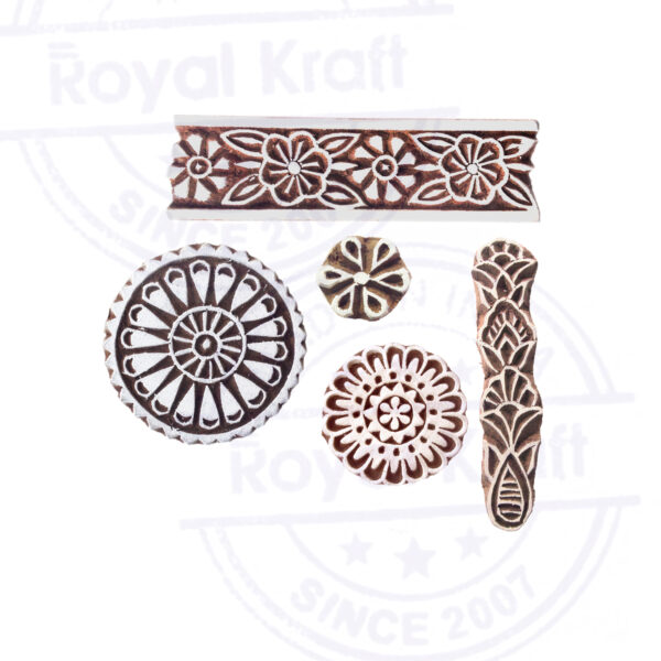 Round Wooden Stamps - Set