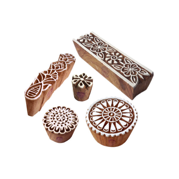 Round Wooden Stamps - Set