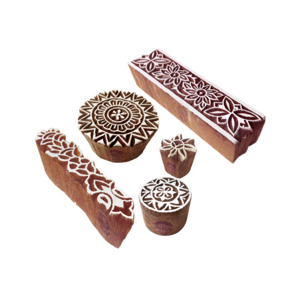 Round Wooden Stamps - Set