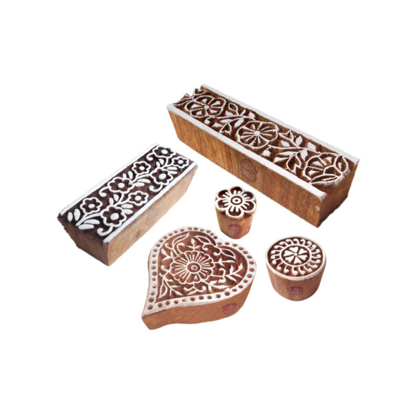 Indian Wooden Stamps - Set