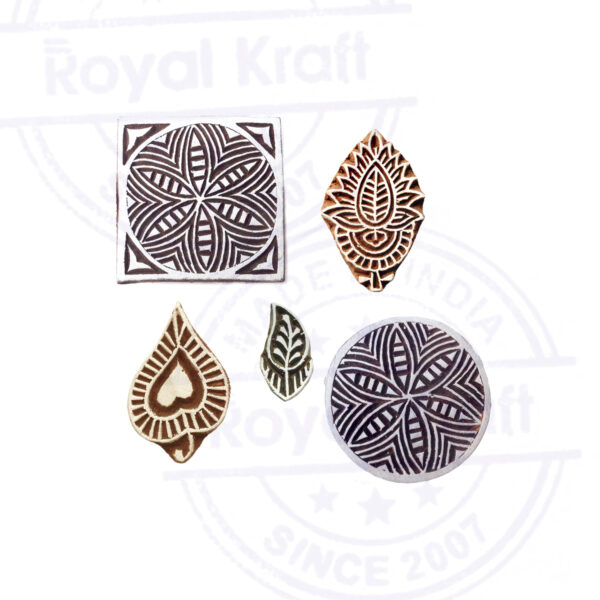 Indian Wooden Stamps - Set