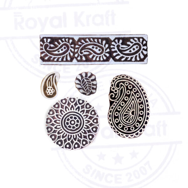 Paisley Wooden Stamps - Set