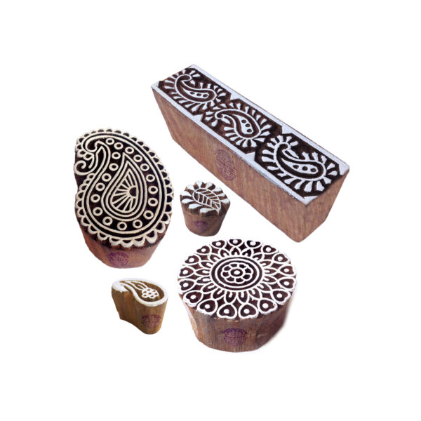 Paisley Wooden Stamps - Set