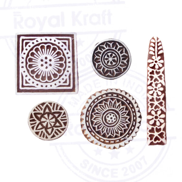 Round Wooden Stamps - Set