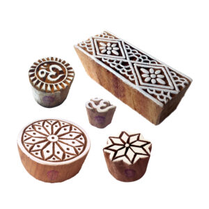 Round Wooden Stamps - Set