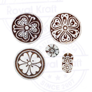 Round Wooden Stamps - Set