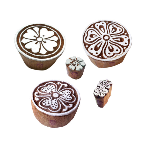 Round Wooden Stamps - Set