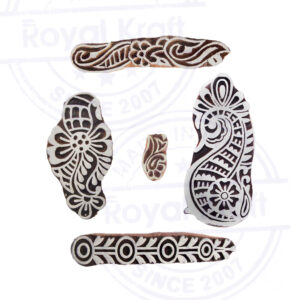 Floral Wooden Stamps - Set