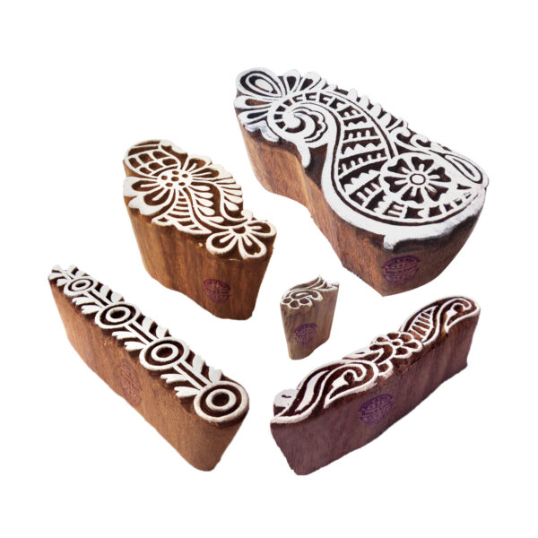 Floral Wooden Stamps - Set