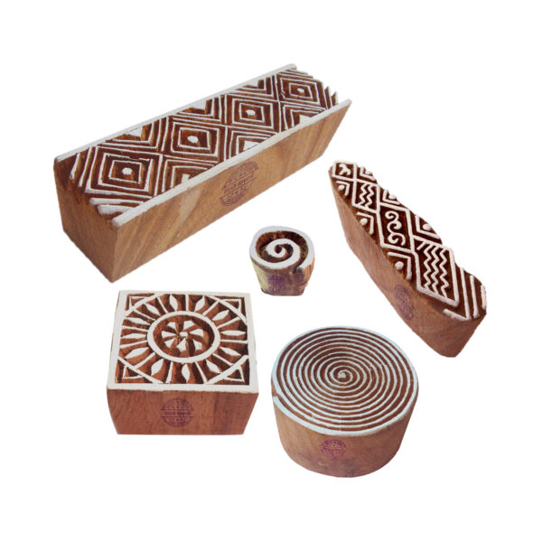 Round Wooden Stamps - Set