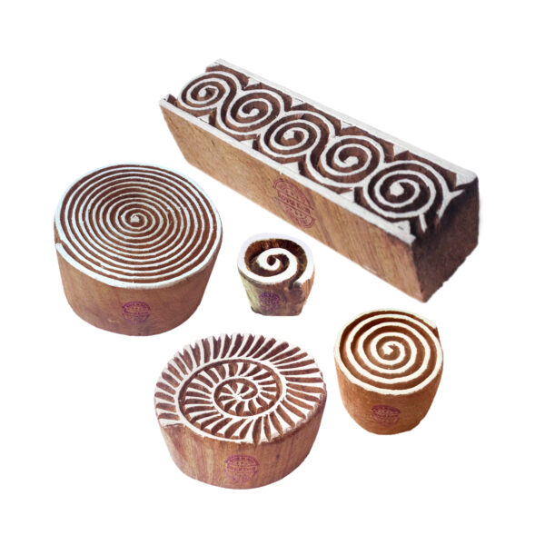 Round Wooden Stamps - Set