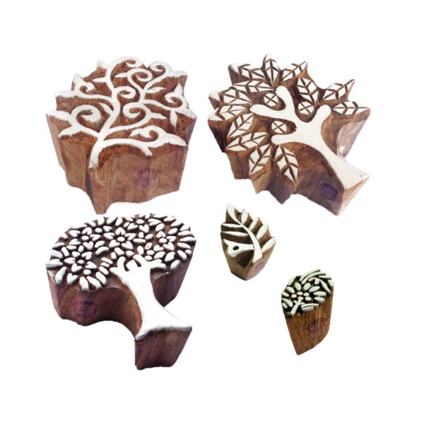 Tree Wooden Stamps - Set