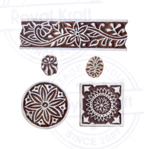 Indian Wooden Stamps - Set