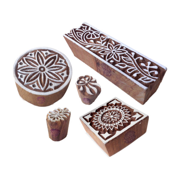 Indian Wooden Stamps - Set