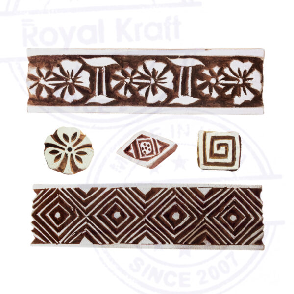 Border Wooden Stamps - Set