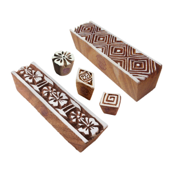 Border Wooden Stamps - Set