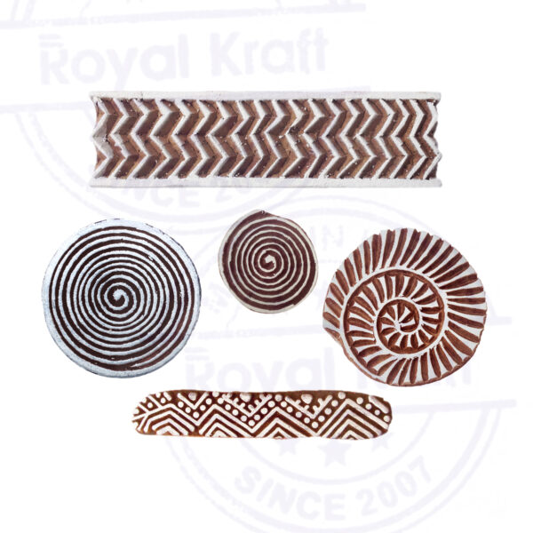 Round Wooden Stamps - Set