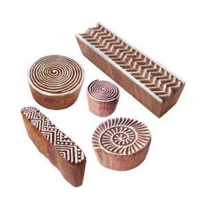 Round Wooden Stamps - Set