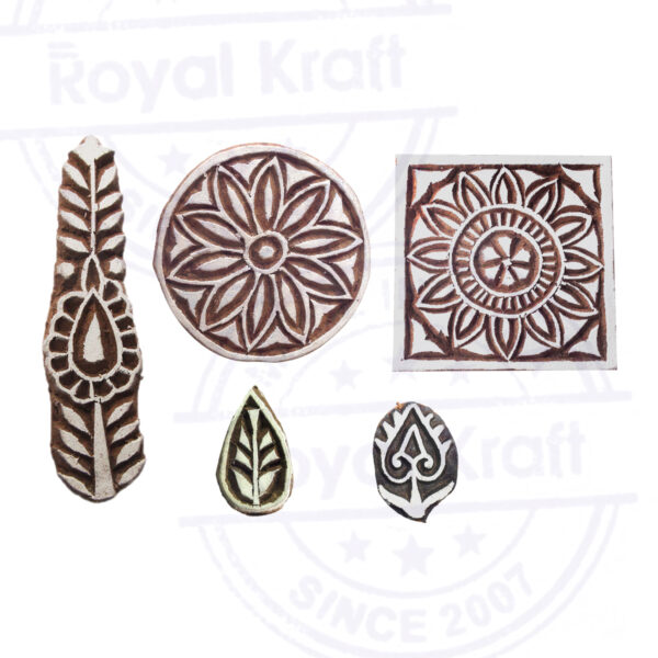 Indian Wooden Stamps - Set