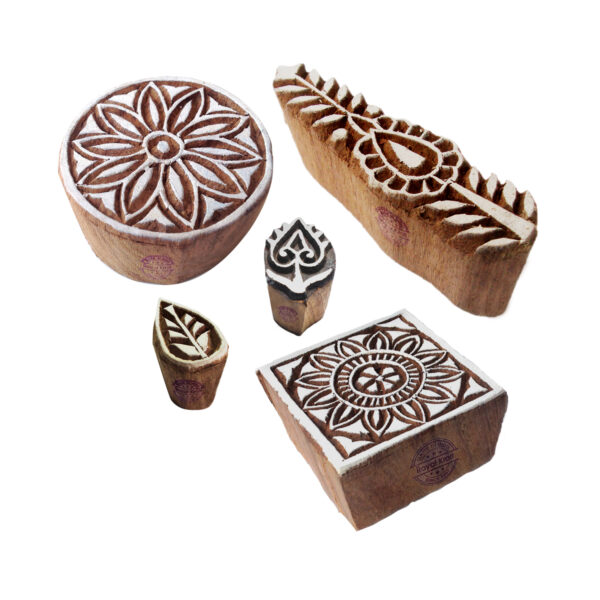 Indian Wooden Stamps - Set