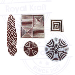 Square Wooden Stamps - Set