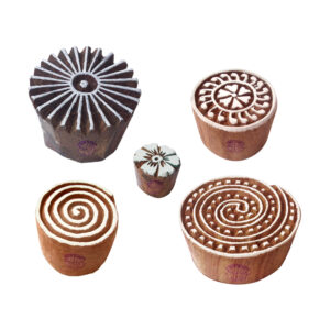 Round Wooden Stamps - Set