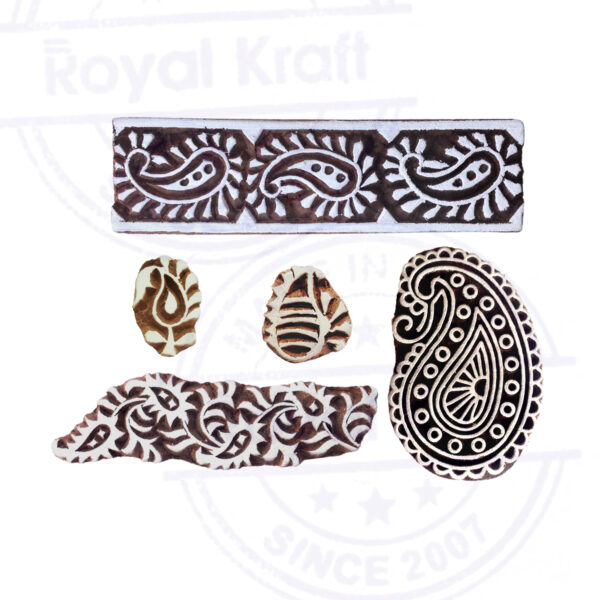 Paisley Wooden Stamps - Set