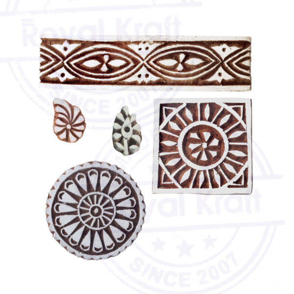 Indian Wooden Stamps - Set