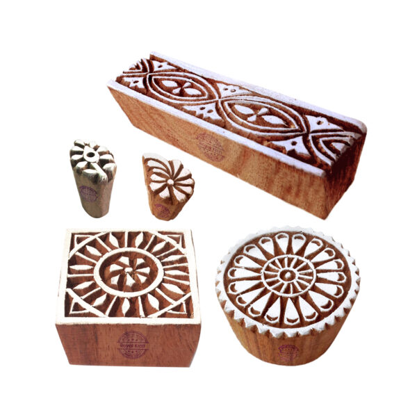 Indian Wooden Stamps - Set