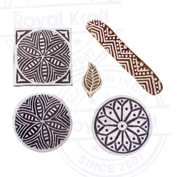 Round Wooden Stamps - Set