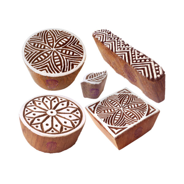 Round Wooden Stamps - Set