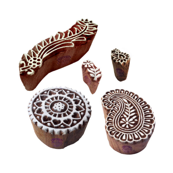 Indian Wooden Stamps - Set