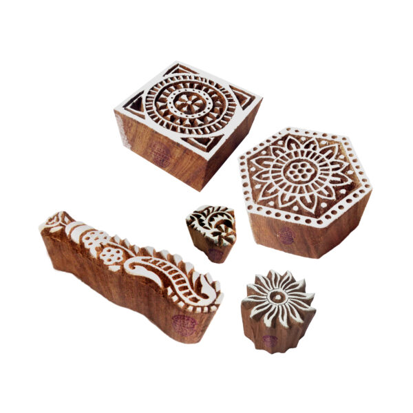 Indian Wooden Stamps - Set