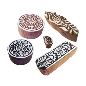 Floral Wooden Stamps - Set