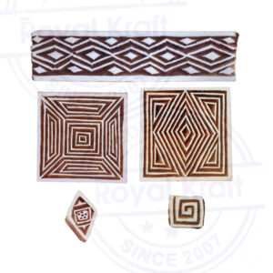 Square Wooden Stamps - Set